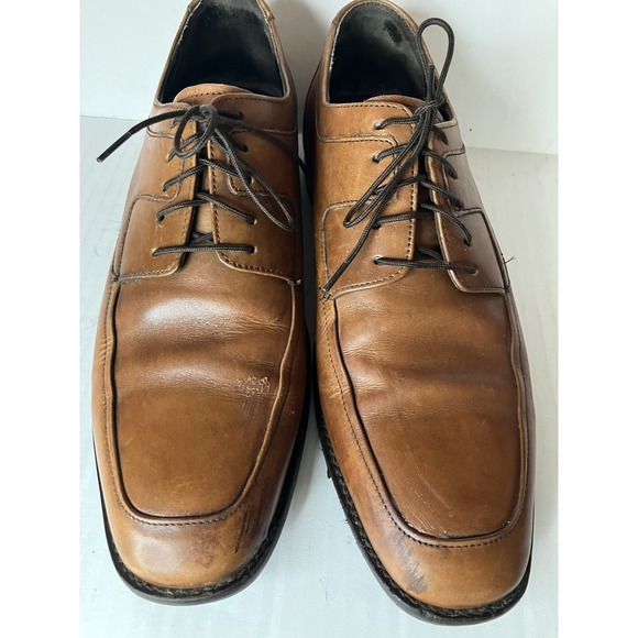 Johnston and Murphy Men's dress lace up shoes Size 9.5 brown - Picture 2 of 12
